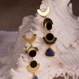 Golden Crescent Earrings