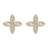 Four-Marquis Diamond Earrings