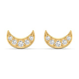 Moon Diamond Studs
