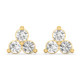 Clover Diamond Ear Studs
