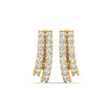 Double Hoop Diamond Earrings