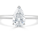 Pear Shaped Solitaire Ring