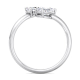 Alternate Oval And Pear Solitaire Ring