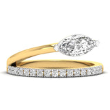 Pear Double Loop Ring