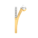 Pear Double Loop Ring
