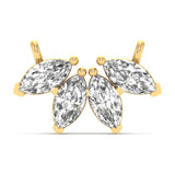 Marquis-Flower Diamond Pendant