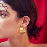 Hammered Hoops, Ring & Bracelet set