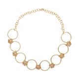 Zinia 18K Gold-plated Flower Motifs Choker - ZEWAR Jewelry