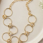 Zinia 18K Gold-plated Flower Motifs Choker - ZEWAR Jewelry