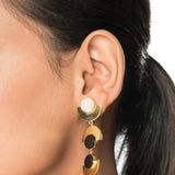 Golden Crescent Earrings