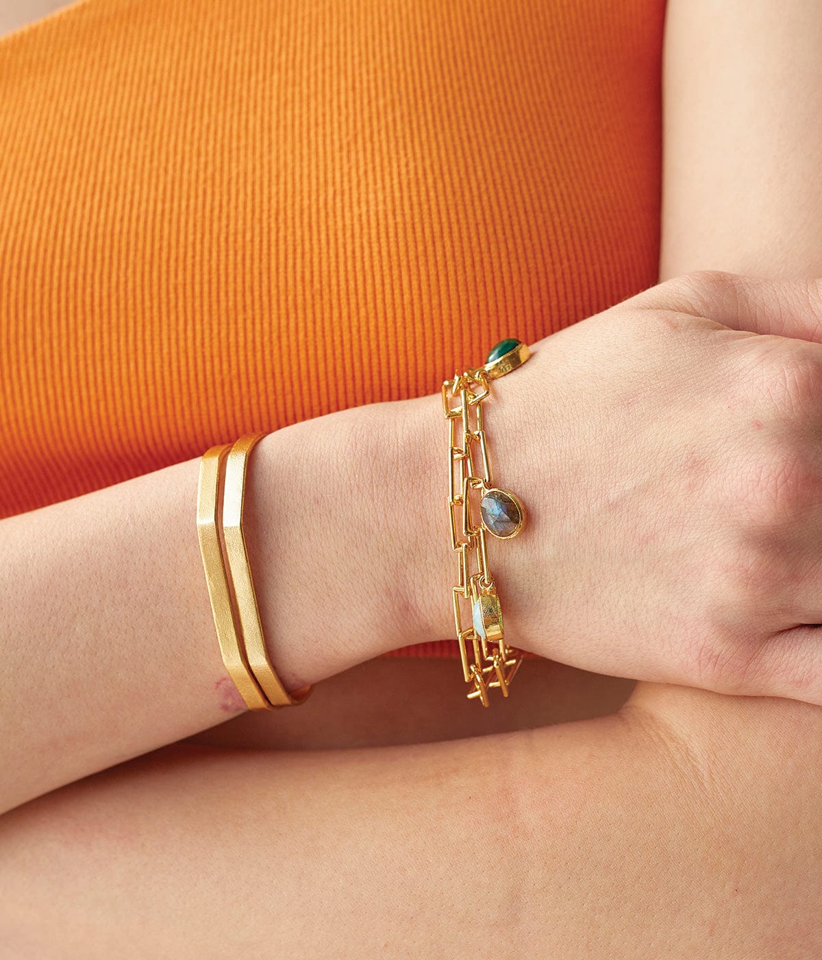 Ruhiya Adjustable 22k Gold Plated On Brass Bracelet - ZEWAR Jewelry