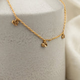 Gazal Necklace 4 gms With Tiny Hearts 1 Micron Gold Plating On Brass - ZEWAR Jewelry