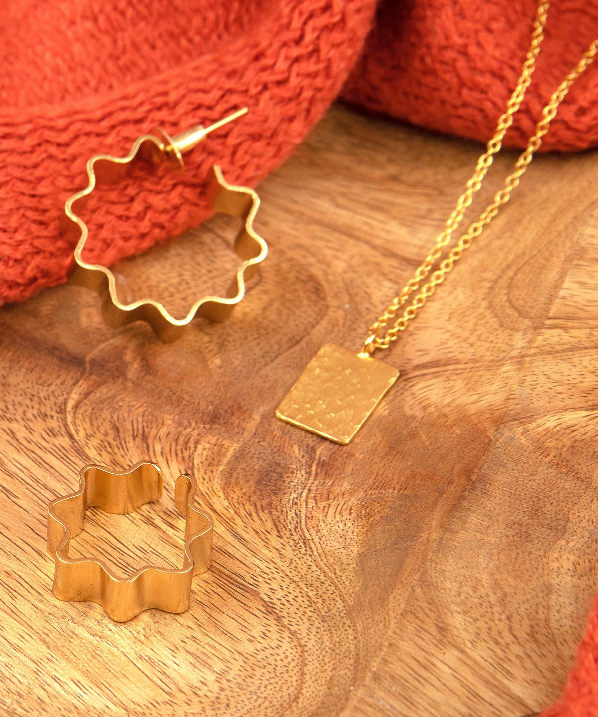 Nafs Necklace Adjustable 4 gms 18k Gold Plated On Brass - ZEWAR Jewelry