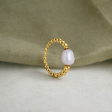 Pearl Croissant Ring