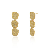 Inaya Textured Triple Drop Earrings