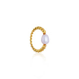 Pearl Croissant Ring