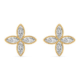 Four-Marquis Diamond Earrings