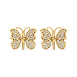 Butterfly Diamond Ear Studs