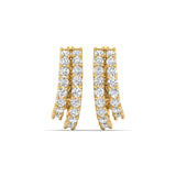 Double Hoop Diamond Earrings