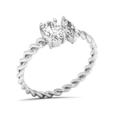 Twisted Diamond Ring