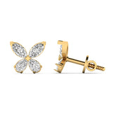 Four-Diamond Petal Studs