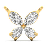 Four-Diamond Petal Pendant