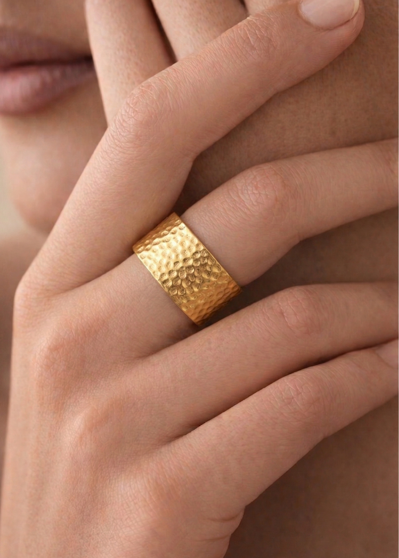 Hammered Textured Ring