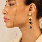 Golden Crescent Earrings