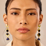 Golden Crescent Earrings