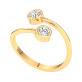 Round Diamond Cuff Ring
