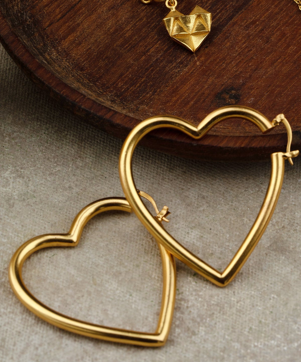 Sefa Earrings Hoop Wire 0.5 Micron Gold Plated On Brass - ZEWAR Jewelry