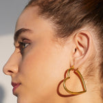 Sefa Earrings Hoop Wire 0.5 Micron Gold Plated On Brass - ZEWAR Jewelry