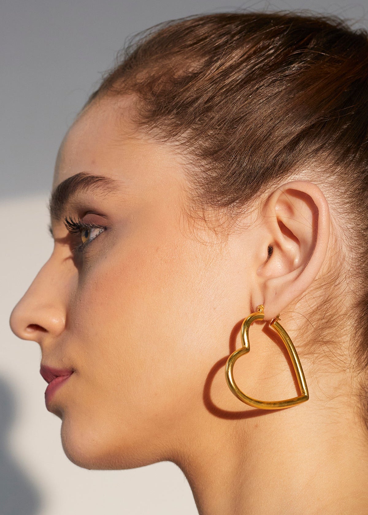 Sefa Earrings Hoop Wire 0.5 Micron Gold Plated On Brass - ZEWAR Jewelry
