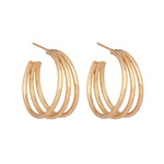 Johi 22k Gold Plated On Brass Impactful Design Earrings - ZEWAR Jewelry