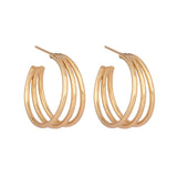 Johi 22k Gold Plated On Brass Impactful Design Earrings - ZEWAR Jewelry