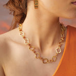 Heena 18k Gold Plated On Brass Daintier Piece Necklace - ZEWAR Jewelry