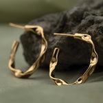 Jasmine 22k Gold Plated On Brass Ole Classic Earrings - ZEWAR Jewelry